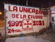 Mural - Graffiti - Pintada - "S(2)ACHA 100% DEL LEON" Mural de la Barra: La Guardia Albi Roja Sur • Club: Independiente Santa Fe