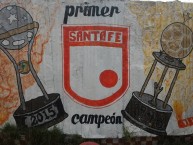Mural - Graffiti - Pintada - Mural de la Barra: La Guardia Albi Roja Sur • Club: Independiente Santa Fe