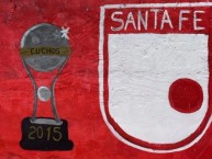 Mural - Graffiti - Pintadas - Mural de la Barra: La Guardia Albi Roja Sur • Club: Independiente Santa Fe • País: Colombia