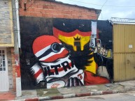 Mural - Graffiti - Pintada - Mural de la Barra: La Guardia Albi Roja Sur &bull; Club: Independiente Santa Fe