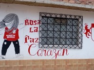 Mural - Graffiti - Pintada - Mural de la Barra: La Guardia Albi Roja Sur &bull; Club: Independiente Santa Fe