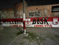 Mural - Graffiti - Pintadas - Mural de la Barra: La Guardia Albi Roja Sur &bull; Club: Independiente Santa Fe &bull; País: Colombia