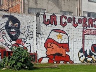 Mural - Graffiti - Pintada - Mural de la Barra: La Guardia Albi Roja Sur &bull; Club: Independiente Santa Fe