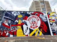 Mural - Graffiti - Pintada - Mural de la Barra: La Guardia Albi Roja Sur &bull; Club: Independiente Santa Fe