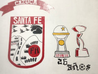 Mural - Graffiti - Pintadas - Mural de la Barra: La Guardia Albi Roja Sur &bull; Club: Independiente Santa Fe &bull; País: Colombia