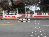 Mural - Graffiti - Pintadas - Mural de la Barra: La Guardia Albi Roja Sur &bull; Club: Independiente Santa Fe &bull; País: Colombia