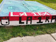 Mural - Graffiti - Pintadas - Mural de la Barra: La Guardia Albi Roja Sur &bull; Club: Independiente Santa Fe &bull; País: Colombia