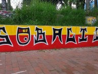 Mural - Graffiti - Pintada - "Aguante Suba" Mural de la Barra: La Guardia Albi Roja Sur • Club: Independiente Santa Fe