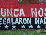 Mural - Graffiti - Pintadas - "Nunca nos regalaron nada" Mural de la Barra: La Hinchada Más Popular &bull; Club: Newell's Old Boys &bull; País: Argentina