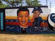 Mural - Graffiti - Pintada - Mural de la Barra: La Pandilla del Sur • Club: Mineros de Guayana
