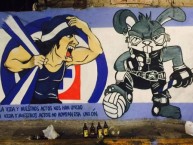 Mural - Graffiti - Pintadas - "Barra Brava" Mural de la Barra: La Sangre Azul • Club: Cruz Azul • País: México