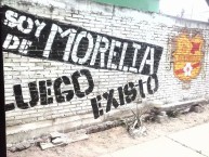 Mural - Graffiti - Pintadas - "LA FAMOSA BANDA DEL PONIENTE 1981 MORELIA" Mural de la Barra: Locura 81 • Club: Monarcas Morelia • País: México