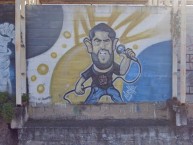 Mural - Graffiti - Pintada - Mural de la Barra: Los Borrachos del Mastil • Club: Altos Hornos Zapla