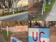 Mural - Graffiti - Pintadas - Mural de la Barra: Los Cruzados &bull; Club: Universidad Católica &bull; País: Chile