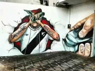 Mural - Graffiti - Pintada - Mural de la Barra: Los Danu Stones • Club: Danubio
