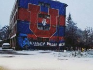 Mural - Graffiti - Pintada - "Nieve 2017" Mural de la Barra: Los de Abajo • Club: Universidad de Chile - La U