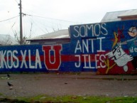 Mural - Graffiti - Pintadas - "ANTI JILES" Mural de la Barra: Los de Abajo • Club: Universidad de Chile - La U • País: Chile