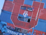 Mural - Graffiti - Pintada - "VF, Villa francia mural" Mural de la Barra: Los de Abajo &bull; Club: Universidad de Chile - La U