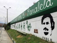 Mural - Graffiti - Pintada - "Barrio La Paralela, al norte de Medellín" Mural de la Barra: Los del Sur • Club: Atlético Nacional