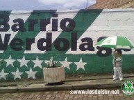 Mural - Graffiti - Pintadas - "Barrio Verdolaga" Mural de la Barra: Los del Sur • Club: Atlético Nacional • País: Colombia