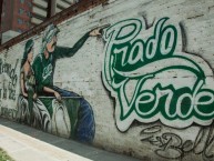 Mural - Graffiti - Pintadas - "Prado Verde" Mural de la Barra: Los del Sur • Club: Atlético Nacional • País: Colombia