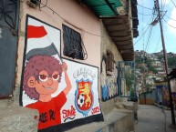 Mural - Graffiti - Pintada - "Mural" Mural de la Barra: Los Demonios Rojos • Club: Caracas