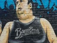 Mural - Graffiti - Pintada - "Mural hecho en homenaje al famoso hincha El Gordo de Central" Mural de la Barra: Los Guerreros • Club: Rosario Central