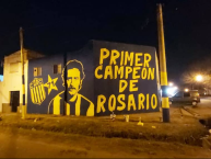 Mural - Graffiti - Pintadas - "Primer campeón de Rosario" Mural de la Barra: Los Guerreros &bull; Club: Rosario Central &bull; País: Argentina
