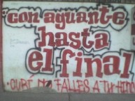 Mural - Graffiti - Pintada - "del Curi hasta el final" Mural de la Barra: Los Marginales • Club: Curicó Unido