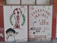 Mural - Graffiti - Pintadas - Mural de la Barra: Los Ninjas • Club: Argentinos Juniors • País: Argentina