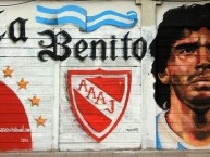 Mural - Graffiti - Pintada - "Maradona" Mural de la Barra: Los Ninjas • Club: Argentinos Juniors