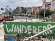 Mural - Graffiti - Pintadas - "Mural Pequeño" Mural de la Barra: Los Panzers • Club: Santiago Wanderers • País: Chile