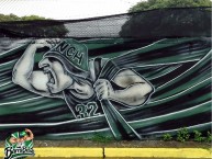 Mural - Graffiti - Pintadas - "muy bueno mural basado en barra brava" Mural de la Barra: Los Pibes de Chicago • Club: Nueva Chicago • País: Argentina