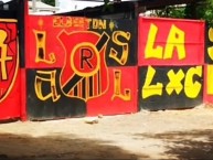 Mural - Graffiti - Pintada - "población san luis" Mural de la Barra: Los Rojinegros &bull; Club: Rangers de Talca
