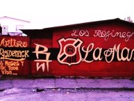 Mural - Graffiti - Pintada - Mural de la Barra: Los Rojinegros &bull; Club: Rangers de Talca