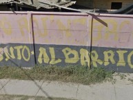 Mural - Graffiti - Pintadas - "Los rojinegros junto al barrio" Mural de la Barra: Los Rojinegros &bull; Club: Rangers de Talca &bull; País: Chile