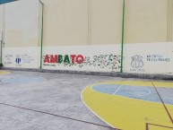 Mural - Graffiti - Pintada - "AMBATO ES CELESTE" Mural de la Barra: Los Ultras • Club: Macará