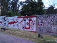 Mural - Graffiti - Pintada - Mural de la Barra: Muerte Blanca • Club: LDU