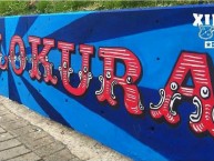 Mural - Graffiti - Pintadas - "ROJO LOKURA" Mural de la Barra: Rexixtenxia Norte • Club: Independiente Medellín • País: Colombia
