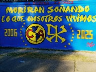 Mural - Graffiti - Pintada - "Moriran soñando lo que nosotros vivimos" Mural de la Barra: Ritual Del Kaoz &bull; Club: América