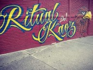 Mural - Graffiti - Pintada - "Ritualeros" Mural de la Barra: Ritual Del Kaoz • Club: América