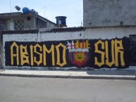 Mural - Graffiti - Pintada - "MURAL SUR OSCURA - ABISMO SUR" Mural de la Barra: Sur Oscura • Club: Barcelona Sporting Club