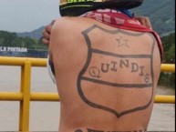 Tattoo - Tatuaje - tatuagem - Tatuaje de la Barra: Artillería Verde Sur • Club: Deportes Quindío • País: Colombia