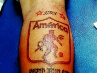 Tattoo - Tatuaje - tatuagem - Tatuaje de la Barra: Baron Rojo Sur • Club: América de Cáli • País: Colombia