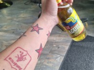 Tattoo - Tatuaje - tatuagem - Tatuaje de la Barra: Baron Rojo Sur &bull; Club: América de Cáli &bull; País: Colombia