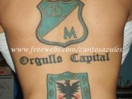 Tattoo - Tatuaje - tatuagem - Tatuaje de la Barra: Blue Rain • Club: Millonarios • País: Colombia