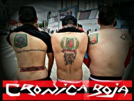 Tattoo - Tatuaje - tatuagem - Tatuaje de la Barra: Cronica Roja • Club: Deportivo Cuenca