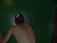 Tattoo - Tatuaje - tatuagem - "Tatuaje Asegurador" Tatuaje de la Barra: Distrito Asegurador • Club: La Equidad • País: Colombia