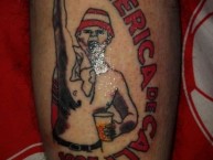 Tattoo - Tatuaje - tatuagem - "hincha fiel" Tatuaje de la Barra: Disturbio Rojo Bogotá • Club: América de Cáli