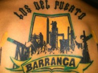 Tattoo - Tatuaje - tatuagem - "LOS DEL PUERTO BARRANCA" Tatuaje de la Barra: Fortaleza Leoparda Sur • Club: Atlético Bucaramanga